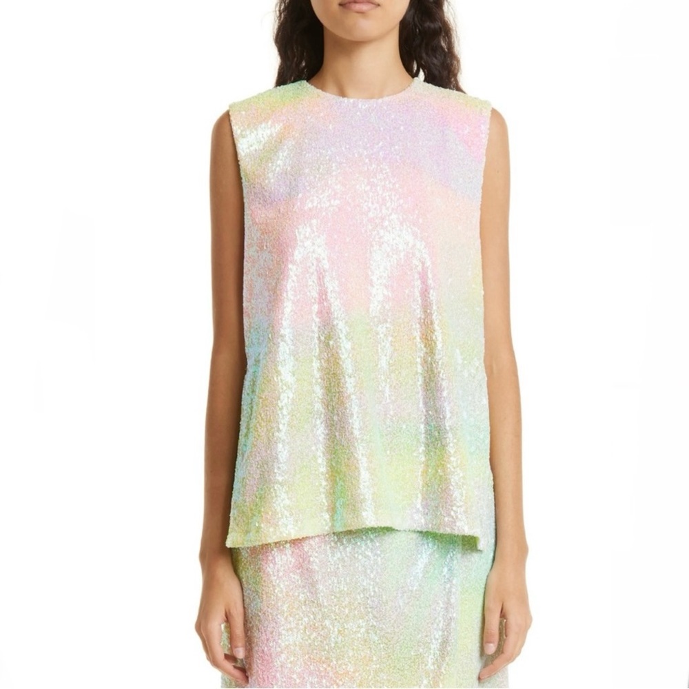 NEW STINE GOYA SLEEVELESS SEQUIN TOP